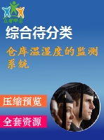 倉庫溫濕度的監(jiān)測系統(tǒng)