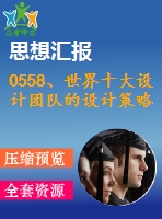 0558、世界十大設(shè)計團(tuán)隊的設(shè)計策略