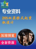 205雙梁橋式起重機設計